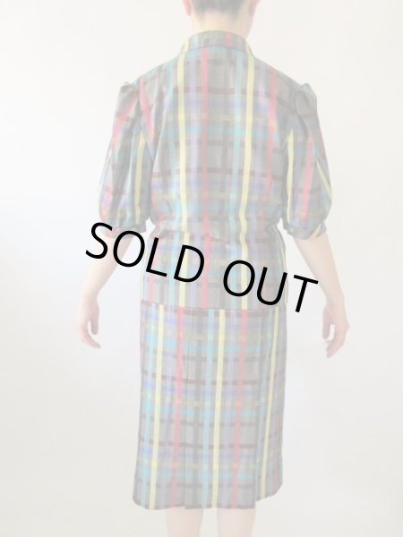 画像5: 【大人可愛いに自信アリ*】カラーチェックのセットアップ (5)