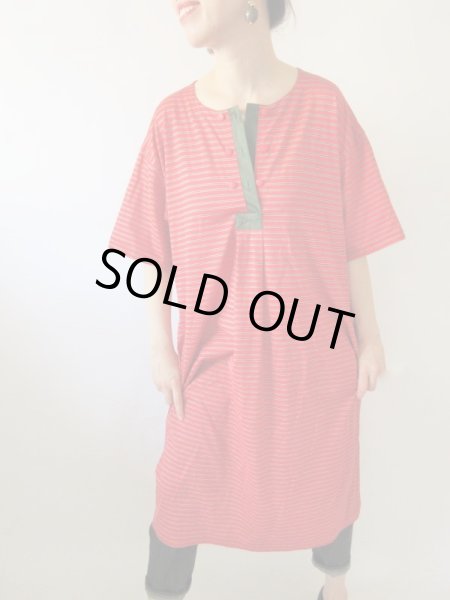 画像4: 【ゆったりsize*】切り替えデザインのコットンワンピース  (4)