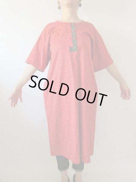 画像5: 【ゆったりsize*】切り替えデザインのコットンワンピース  (5)