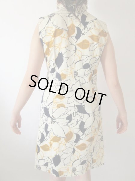 画像5: 【重ね着でロングシーズン楽しみたい*】お仕立て品*リーフ柄ワンピース (5)