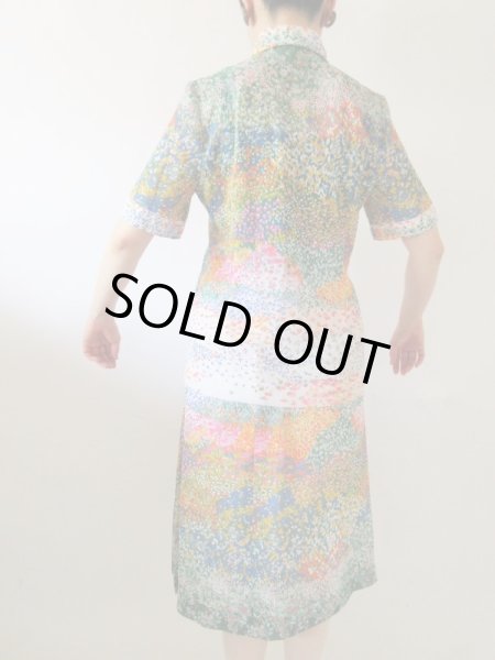 画像5: 【爽やかシアー素材*】小花柄セットアップ (5)