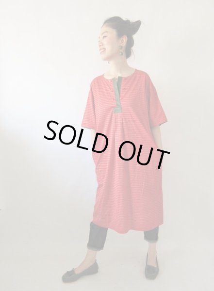 画像3: 【ゆったりsize*】切り替えデザインのコットンワンピース  (3)
