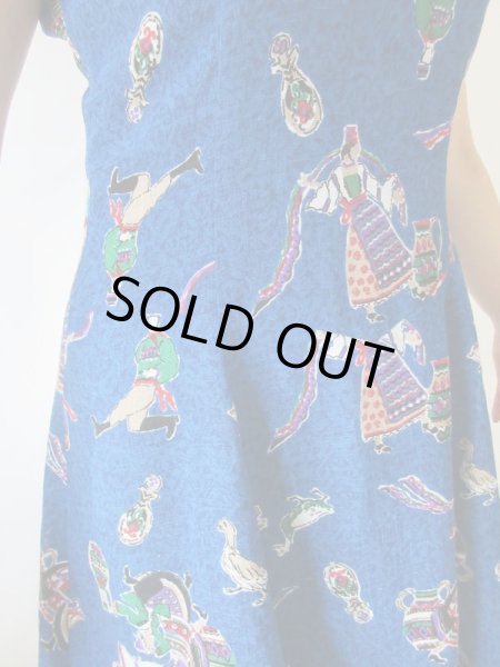 画像7: 【柄自慢*】チャーミングレトロ柄ワンピース (7)