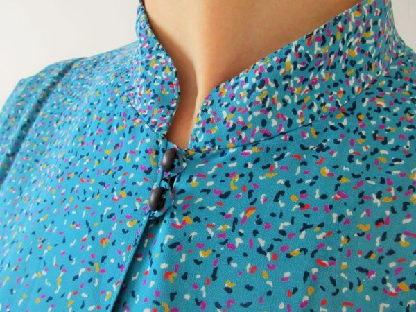 画像10: カラフルシフォンワンピース (10)