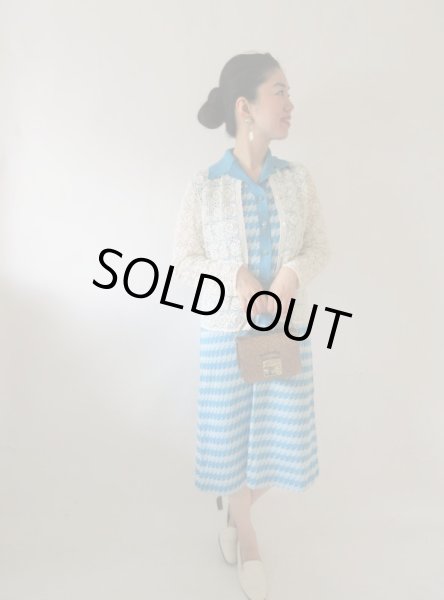 画像8: 【大人っぽくレトロを気取る*】幾何学ワンピース (8)