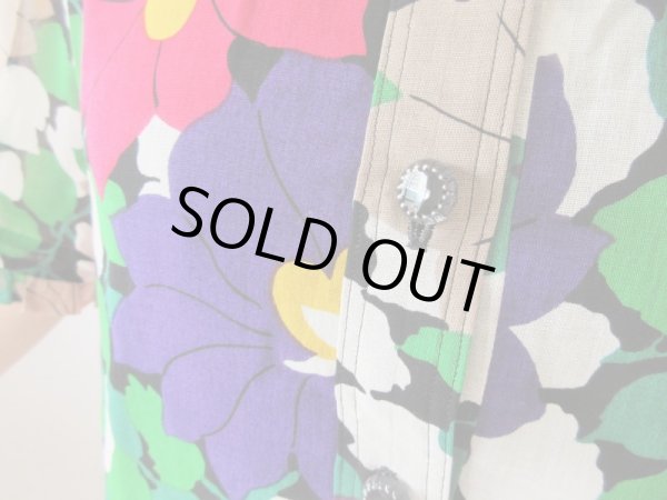 画像8: 【ゆったりサイズ*】オリエンタルフラワーワンピース  (8)