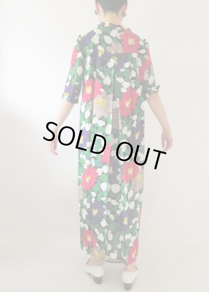 画像5: 【ゆったりサイズ*】オリエンタルフラワーワンピース  (5)