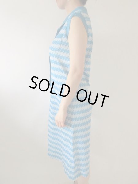 画像4: 【大人っぽくレトロを気取る*】幾何学ワンピース (4)