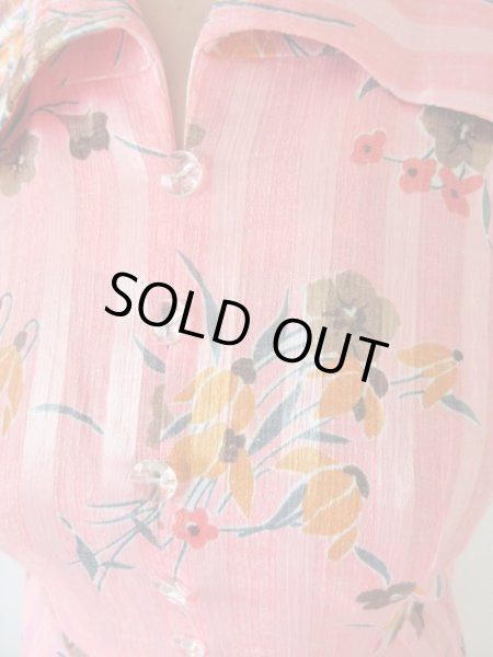 画像7: 【シルエット美人*】パフスリーブのフラワーワンピース (7)