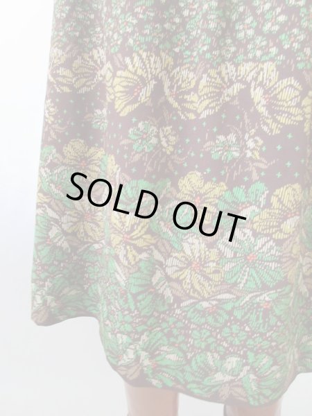 画像7: 【スカーフと2点セットでお届け*】Dead stock*フラワーデザインワンピース  (7)