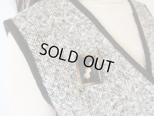 画像7: 【ブローチと2点セットでお届け*】Dead stock*モノトーンセットアップ (7)