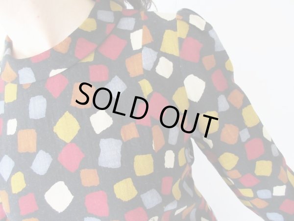 画像7: 【イヤリングと2点セットでお届け*】YSL生地のお仕立て品ワンピース  (7)