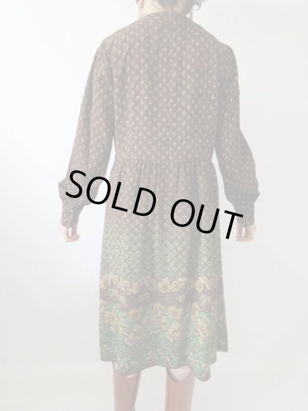画像5: 【スカーフと2点セットでお届け*】Dead stock*フラワーデザインワンピース  (5)
