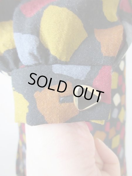 画像10: 【イヤリングと2点セットでお届け*】YSL生地のお仕立て品ワンピース  (10)