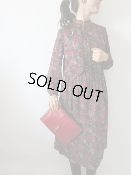 画像3: 【イヤリングと2点セットでお届け*】クラシカルフラワーのセットアップ (3)