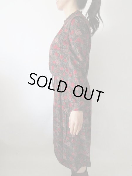 画像5: 【イヤリングと2点セットでお届け*】クラシカルフラワーのセットアップ (5)