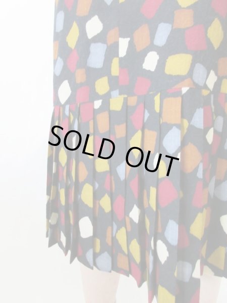 画像9: 【イヤリングと2点セットでお届け*】YSL生地のお仕立て品ワンピース  (9)