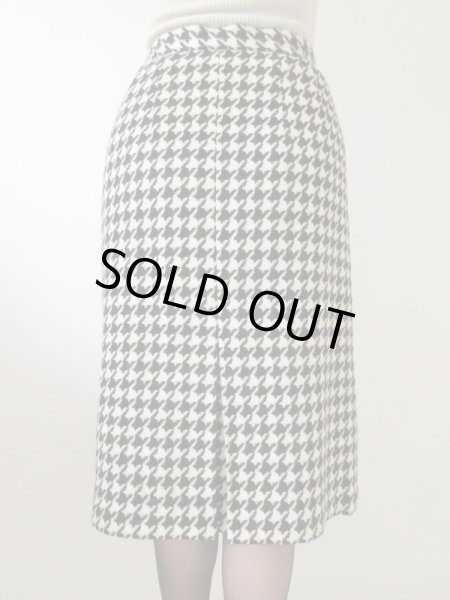 画像5: 【大人の千鳥柄*】バイカラーの千鳥柄スカート (5)