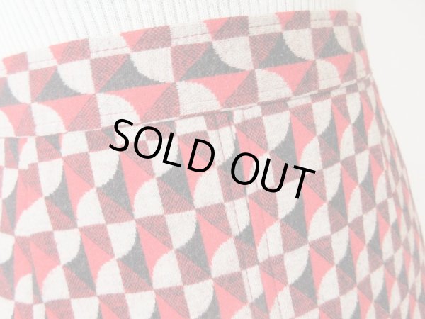 画像6: 【幾何学柄にキュンときたら*】レトロ配色スカート (6)