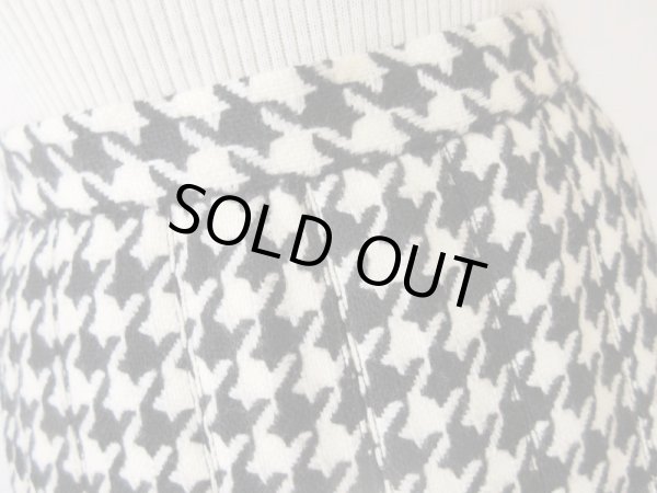 画像6: 【大人の千鳥柄*】バイカラーの千鳥柄スカート (6)