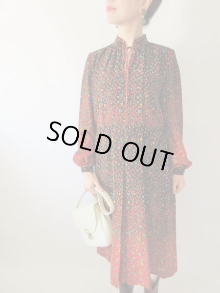 画像3: 【イヤリングと2点セットでお届け*】ロマンティックフラワーワンピース  (3)