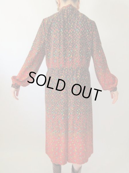 画像6: 【イヤリングと2点セットでお届け*】ロマンティックフラワーワンピース  (6)