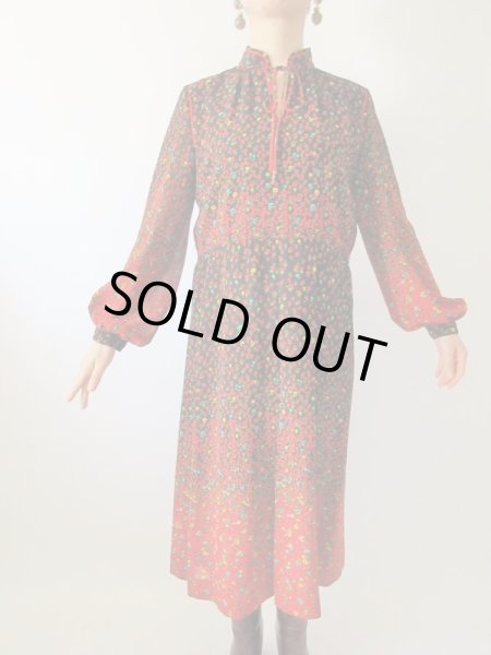 画像4: 【イヤリングと2点セットでお届け*】ロマンティックフラワーワンピース  (4)