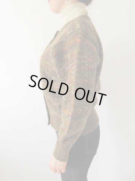 画像5: 【ブローチと2点セットでお届け*】差し色毛糸のカーディガン (5)