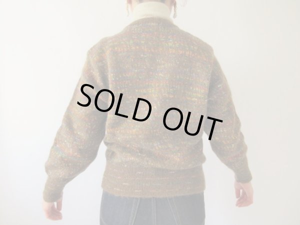 画像6: 【ブローチと2点セットでお届け*】差し色毛糸のカーディガン (6)