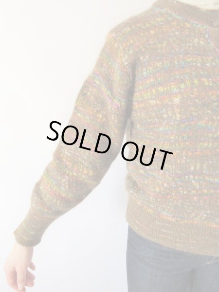 画像9: 【ブローチと2点セットでお届け*】差し色毛糸のカーディガン (9)