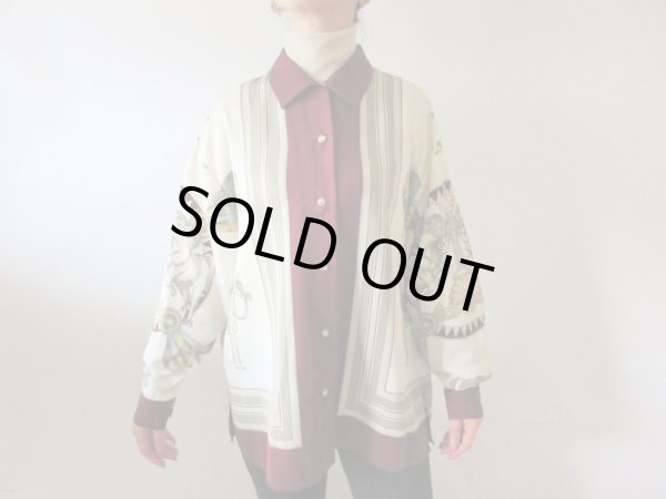 画像4: 【イヤリングと2点セットでお届け*】ゆったりサイズのお馬さんシャツ (4)