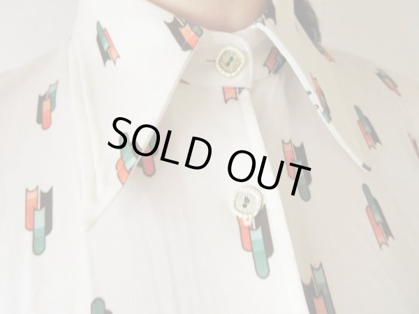 画像5: 【ネックレスと2点セットでお届け*】レトロ柄デザインシャツ (5)