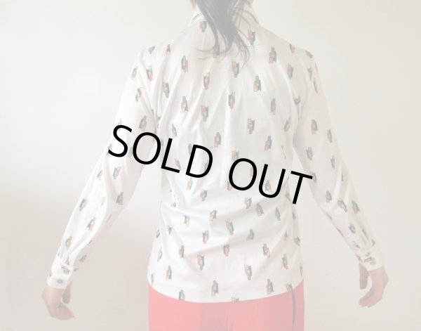 画像4: 【ネックレスと2点セットでお届け*】レトロ柄デザインシャツ (4)