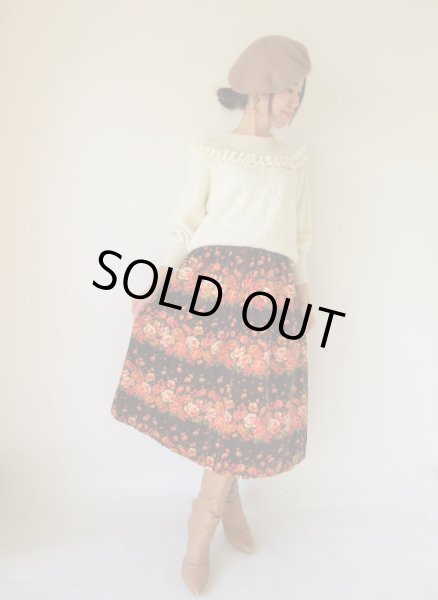 画像7: 【シルエット自慢*】ロマンティックローズのスカート (7)
