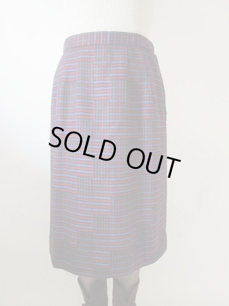 画像9: 【イヤリングと2点セットでお届け*】超美品*大人チェックのお仕立て品セットアップ (9)