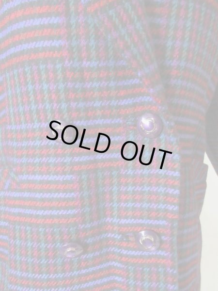 画像6: 【イヤリングと2点セットでお届け*】超美品*大人チェックのお仕立て品セットアップ (6)