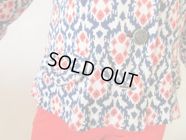 画像7: 【イヤリングと2点セットでお届け*】トリコロール配色のオシャレジャケット (7)