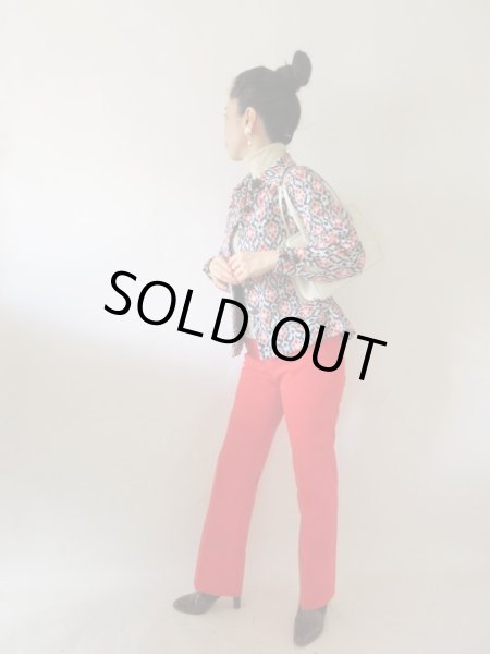 画像2: 【イヤリングと2点セットでお届け*】トリコロール配色のオシャレジャケット (2)