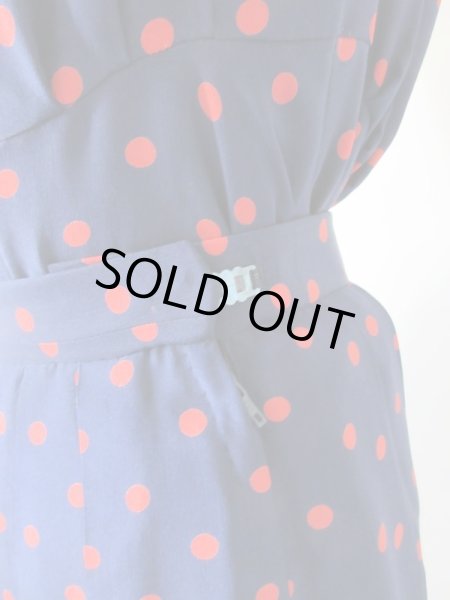 画像13: 【着回しさせたら最強*】超美品*お仕立て品水玉セットアップ (13)