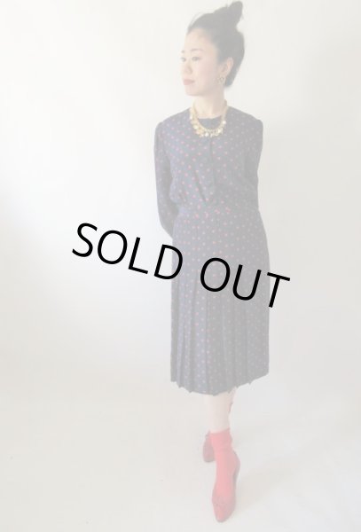 画像9: 【着回しさせたら最強*】超美品*お仕立て品水玉セットアップ (9)