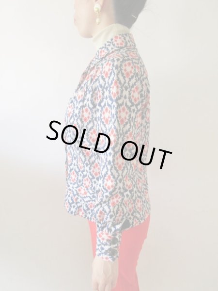 画像4: 【イヤリングと2点セットでお届け*】トリコロール配色のオシャレジャケット (4)