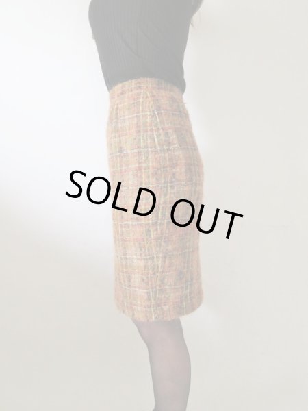 画像10: 【極上ツイード*】超美品*大人チェックのお仕立て品セットアップ (10)