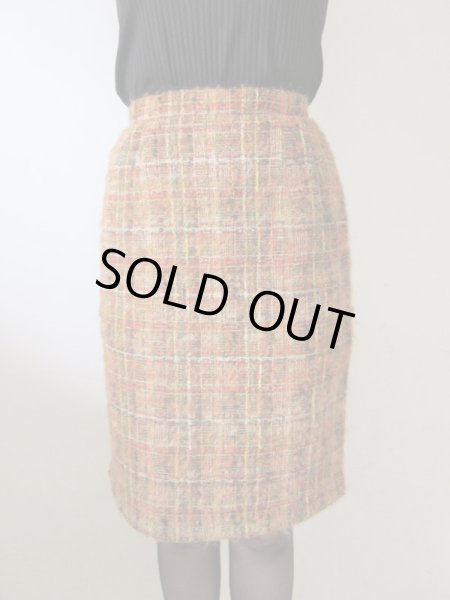 画像9: 【極上ツイード*】超美品*大人チェックのお仕立て品セットアップ (9)