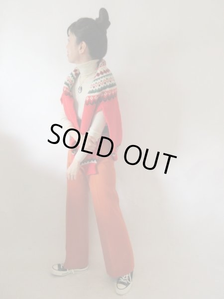 画像4: 【あったか可愛く包みます*】レトロ柄ニットカーディガン (4)