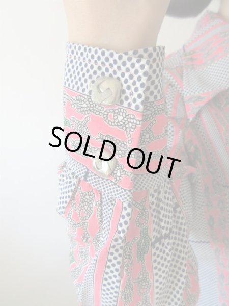 画像8: 【このインパクトに注目*】ロープとドットのストライプ柄シャツ (8)