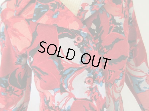 画像7: 【主役級のインパクト*】お仕立て品*サイケフラワーセットアップ (7)