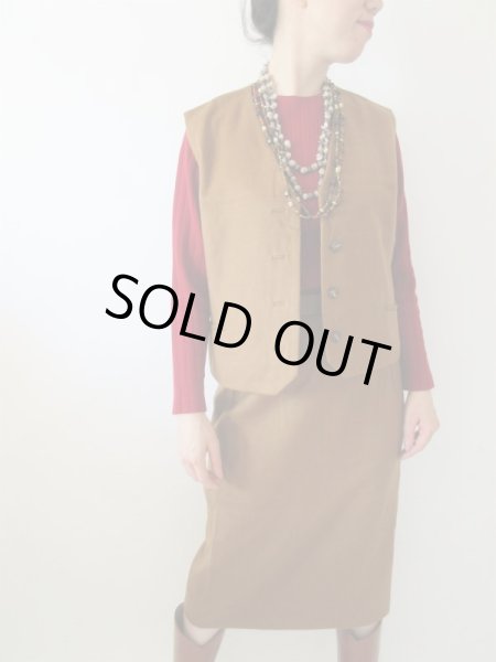 画像2: 【ニットもセットでお届け*】カシミヤの豪華セットアップコーデ (2)