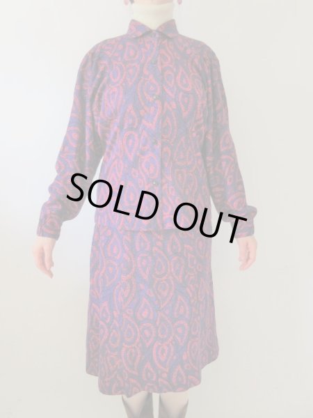 画像3: 【唯一無二*】サイケなペイズリー柄セットアップ (3)