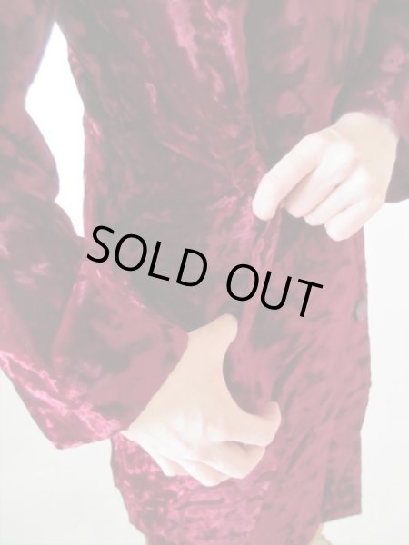 画像7: 【リッチな素材感に脱帽*】超美品*お仕立て品ベロア地コート (7)