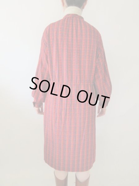 画像4: 【配色がオシャレ*】ショルダー切り替えのゆったりワンピース  (4)